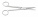 Ножницы диссекционные Mayo, изогнутые, тупо/тупоконечные, длина 17 см
