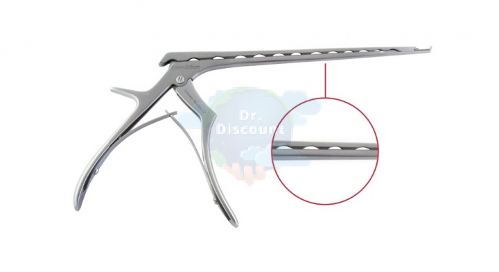 Кусачки ламинэктомические Kerrison, вверх 40 град., с выталкивателем, деликатный, 2 мм, ширина раскрытия 10 мм, Clean wave, длина 20 см