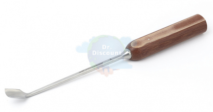 Долото изогнутый 15мм, пластиковая ручка, длина 30 см